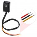 Qiilu Car Diy Switch Paste Type Button Dc 12v 200a Pushes Off On Modification Switch For Fog Driving Lights Neon