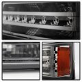 Acanii For 2003-2006 Chevy Silverado 1500 2500 3500 Smoked Led Parking Lights Bumper Signal Lamps Assembly Left Right