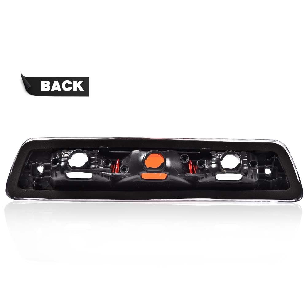 Third Brake Light For 2009 2014 Ford F150 Truck High Mount Stop Assembly With Clear Red Lens And Chrome Housing Al3z13a613e