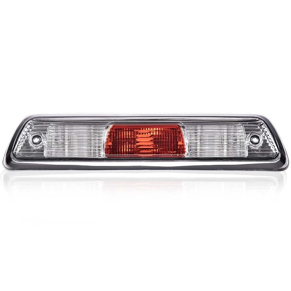 Third Brake Light For 2009 2014 Ford F150 Truck High Mount Stop Assembly With Clear Red Lens And Chrome Housing Al3z13a613e