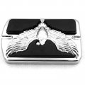 Httmt Mt216-064- Eagle Hawk Emblem Chromed Foot Large Brake Pedal Compatible With Heritage Springer Flsts Ultra
