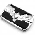 Httmt Mt216-064- Eagle Hawk Emblem Chromed Foot Large Brake Pedal Compatible With Heritage Springer Flsts Ultra