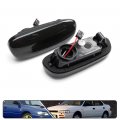 2pcs Amber Dynamic Sequential Blink Led Side Marker Lights For Subaru Impreza Gc Gm Gf 1993-2001 Smoked Lens Front Fender Turn