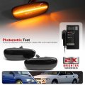 2pcs Amber Dynamic Sequential Blink Led Side Marker Lights For Subaru Impreza Gc Gm Gf 1993-2001 Smoked Lens Front Fender Turn
