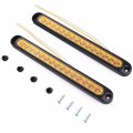 Mictuning 2pcs 10 Inch 15 Led Trailer Identification Light Bar Strip Truck Rear Marker Turn Signal Tail Clearance