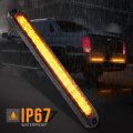 Mictuning 2pcs 10 Inch 15 Led Trailer Identification Light Bar Strip Truck Rear Marker Turn Signal Tail Clearance