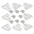 8sets 2020 Aluminum Extrusion Corner Bracket Plate T Shape Anodic Oxidation With Screws And Nuts External Joining Connector For 