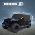 X Autohaux Suv Car Cover Cab For Jeep Wrangler Jk Jl Hardtop 4 Door 2007-2021 Outdoor Sun Dust Snow Protection 210d Oxford With