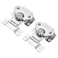 2pcs Butterfly Twist Latch 2 83 Inch Alloy Spring Loaded Keeper Toggle Clamp Draw For Case Box Suitcases Wooden Chrome Silver 