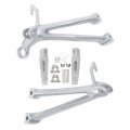 Tcmt Rear Passenger Foot Pegs Footrest Set Fit For Suzuki Gsxr 600 750 2008 2009 2010 New