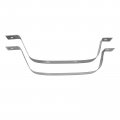 A-premium Set Of 2pcs Rear Fuel Tank Straps Compatible With Dodge Durango 2011-2020 Jeep Grand Cherokee Sport Utility Gray