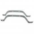 A-premium Set Of 2pcs Rear Fuel Tank Straps Compatible With Dodge Durango 2011-2020 Jeep Grand Cherokee Sport Utility Gray