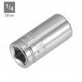 Uxcell 2pcs 1 4-inch Drive E10 External Torx Shallow Socket Cr-v Steel