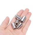 10 Pcs Stainless Steel Spacers 4 In Bore X 2 Od 3 Length Round Metal Screw Bushing For 1 Screws Bolts And Rods Silver Finish 