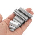 M8x1 25mm Round Coupling Nuts 5 Pcs 304 Stainless Steel Connector Fasteners Rod Bar Stud 40mm For Industrial Construction