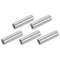 M8x1 25mm Round Coupling Nuts 5 Pcs 304 Stainless Steel Connector Fasteners Rod Bar Stud 40mm For Industrial Construction 