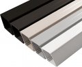 Aluminum Deck Mount Stair Intermediate Post Without Holes Undrilled 49 Inch Tall Cut To Height For Cable Railing Fence Systems 