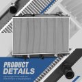 Dpi 13621 Factory Style 1-row Cooling Radiator For Mazda Cx-9 2016-2021 Aluminum Core