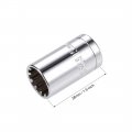 Uxcell 1 2-inch Drive E15 Universal Spline Socket Shallow 12 Point Cr-v Steel