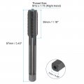 Uxcell Metric Thread Tap M12 X 1 75 H2 Nitride Coated Straight Flute Screw Milling Machine Taps Threading Tapping Repair Tool
