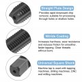Uxcell Metric Thread Tap M12 X 1 75 H2 Nitride Coated Straight Flute Screw Milling Machine Taps Threading Tapping Repair Tool