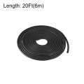 Uxcell Foam Rubber Weather Seal Strip 3mm 1 8 Diameter 6 Meters 19 69ft Long Round Epdm For Diy Gasket Warehouse Pads Tubing