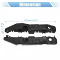 X Autohaux 1 Pair Front Left And Right Bumper Bracket For Hyundai Sonata 2015-2017 86514c2000 Plastic Black