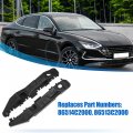 X Autohaux 1 Pair Front Left And Right Bumper Bracket For Hyundai Sonata 2015-2017 86514c2000 Plastic Black