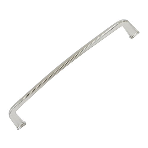 5 Pack Rok Hardware 6-5 160mm Hole Transitional Square Style Brushed Nickel Kitchen Vanity Dresser Cabinet Pull Handle 6-13 16