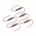 Inline Screw Type Fuse Holder 22 Gauge Awg 5pcs For 5mm X 20mm Tube 