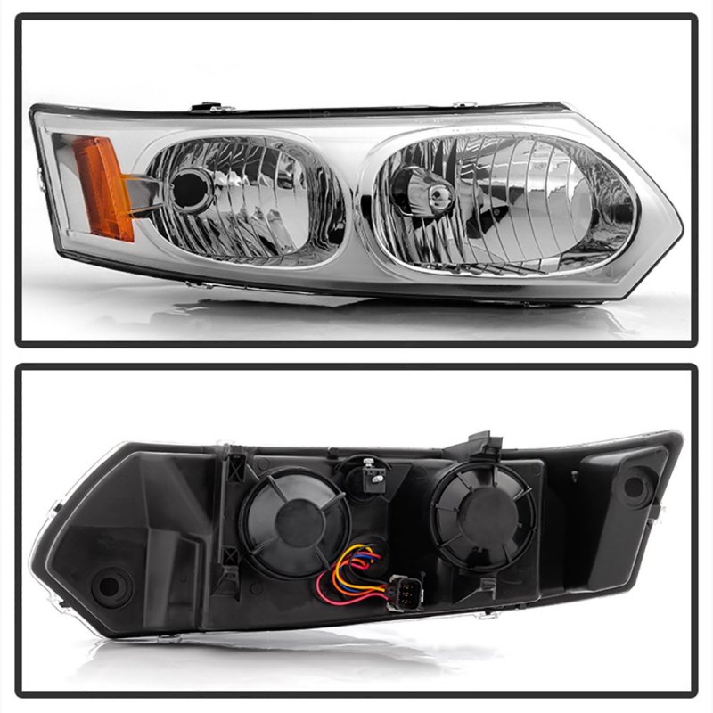 Chrome Housing Oe-style Headlight Headlamp Assembly For 2003-2007 Saturn Ion Sedan Passenger Side
