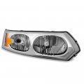 Chrome Housing Oe-style Headlight Headlamp Assembly For 2003-2007 Saturn Ion Sedan Passenger Side 