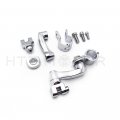 Httmt Mt216-086- Chrome 360 Degree Adjustable Highway Peg Mounting Kit Compatible With Any Bike Equipped Inch 1 25mm Front