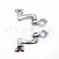 Httmt Mt216-086- Chrome 360 Degree Adjustable Highway Peg Mounting Kit Compatible With Any Bike Equipped Inch 1 25mm Front