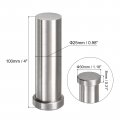 Uxcell Straight Ejector Pins 25mm 63 64 Dia 65mn Steel Round Tip Punch 100mm 4 Long For Mechanical Maintenance