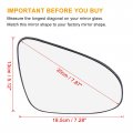Car Rearview Right Side Non-heated Mirror Glass With Backing Plate 879080d590 For Toyota Yaris 2012-2017