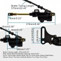 Goofit Rear Brake Assembly Master Hydraulic Cylinder Caliper With Pad Set Replacement For Ssr 125cc 110cc Dirt Bike Pit Klx Bbr