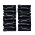 Customadeonly 20 Pieces Black Stud Conversion 14x1 5 To 12x1 Thread 44mm Length Shank 27mm Compatible For Porsche Audi Vw