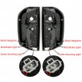 Hecasa Led Tail Lights Compatible With 2014-2021 Toyota Tundra Pickup Brake Rear Lamps Taillights Pair Black Smoke Replacement