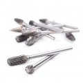 Mallofusa Tungsten Solid Carbide Burrs For Rotary Drill Set Of 10pcs With 8 Straight Shank And 1 4 Head Wood Carving Engraving