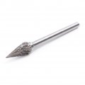 Mallofusa Tungsten Solid Carbide Burrs For Rotary Drill Set Of 10pcs With 8 Straight Shank And 1 4 Head Wood Carving Engraving