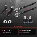 A-premium Set Of 6 Front Lower Ball Joint Inner Outer Tie Rod End Compatible With Chrysler Sebring 2001-2005 Mitsubishi Eclipse