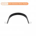 Uxcell 6pcs 150mm 6 Cable Clamp Rubber Pipe Strap Cushioned 304 Stainless Steel Hose U Shape Metal Tube Holder For Wire