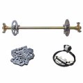 Tdpro Rear Axle Shaft Kit With Brake Master Cylinder Caliper Disc Rotor Assembly For Go Kart Quad Trike Drift Bike