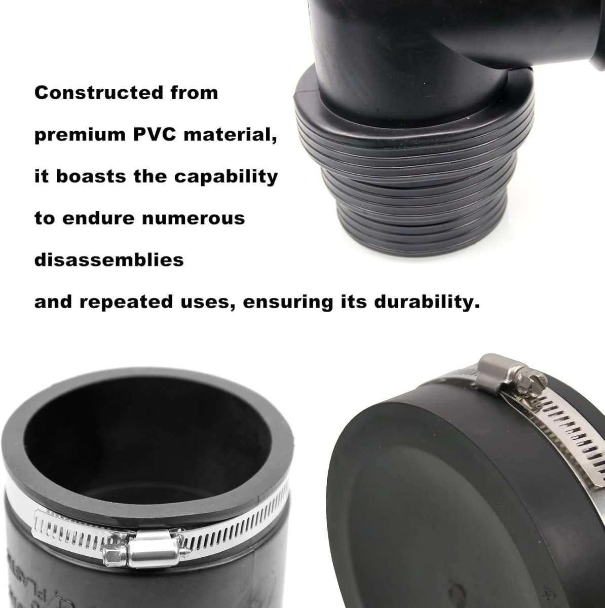 Complete Rv Sewer Hose Kit For 3 In Pvc Pipe Camper Waste Plumbing System With Adapters 90 Degrees Elbow And Clear Extension