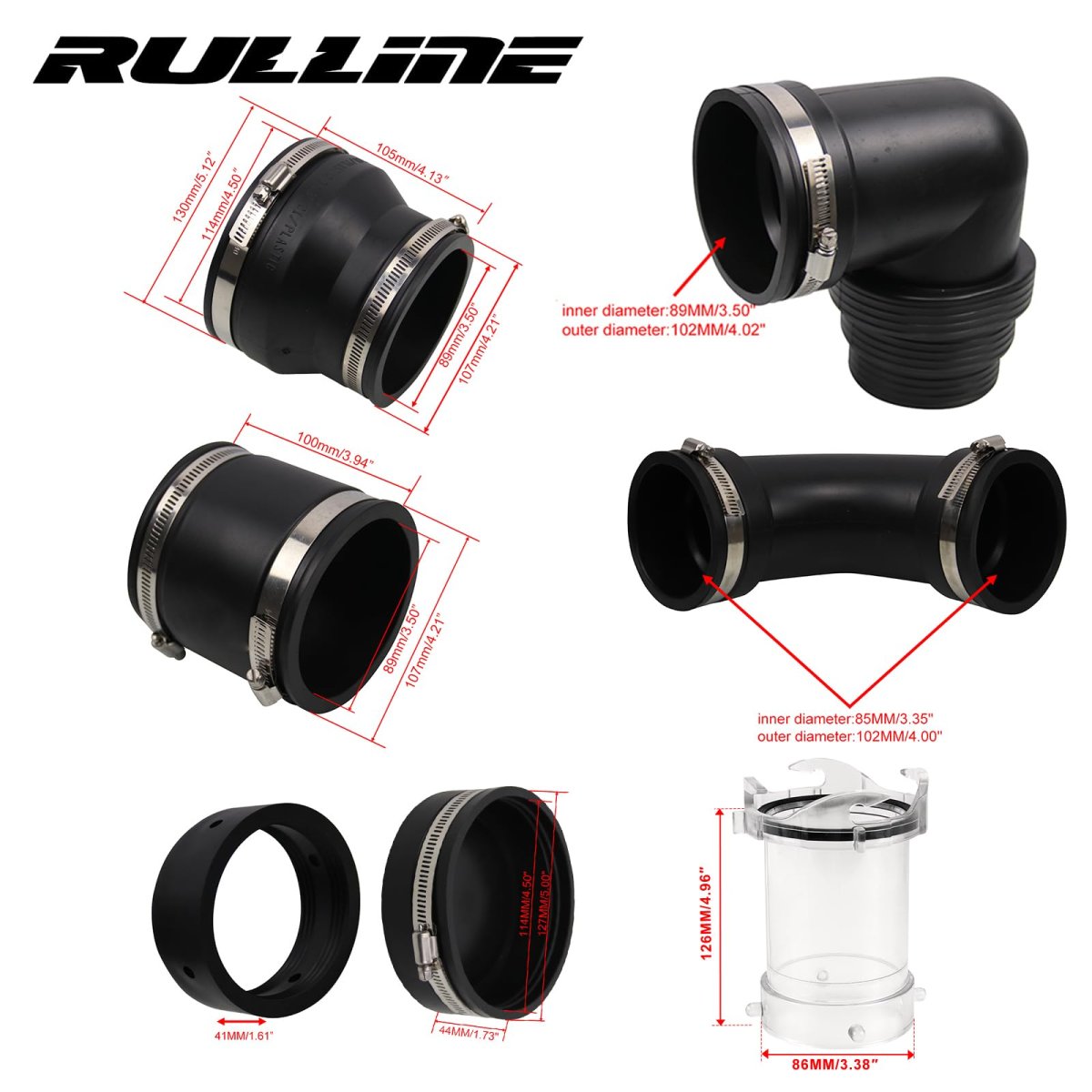 Complete Rv Sewer Hose Kit For 3 In Pvc Pipe Camper Waste Plumbing System With Adapters 90 Degrees Elbow And Clear Extension