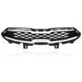 Front Upper Grille Grill W Chrome Trim For Kia Forte 2019-2020 Parrilla Para Replacement 86350m7010 86350m6000 Chrome Black 