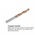 Uxcell Twist Drill Bit 5mm Jobber Nanoscale Titanium Coated K35 Tungsten Carbide Straight Shank 60mm Length For Drilling