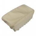 X Autohaux Beige Microfiber Leather Armrest Protector Cover Pad Replacement For Jeep Grand Cherokee 2011-2017