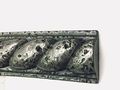 2x13 Roman Rope Metallic Silver Resin Decor Listello Border Backsplash Wall Tile 